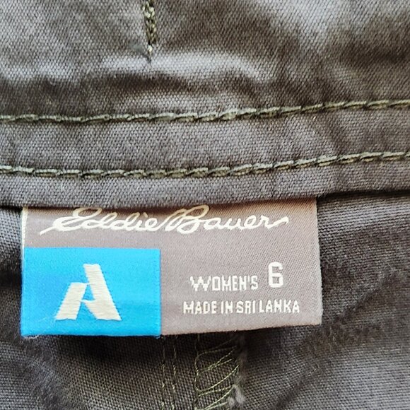 Eddie Bauer Ascend High Waist Crop Pants Size 6 Gray Quick Dry Hiking - Picture 5 of 8